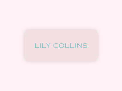 Personalized name label stickers - Light Pink and Blue