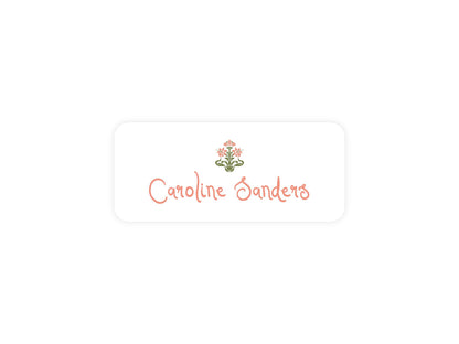 Coral Flower name labels