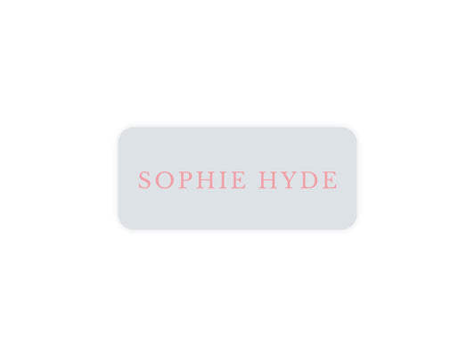 Lavender & Pink name labels