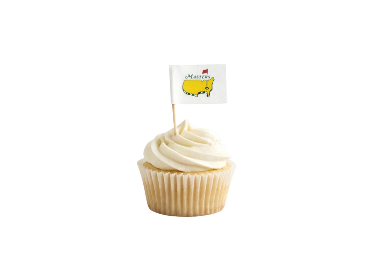 Golf flag toothpicks on party food
