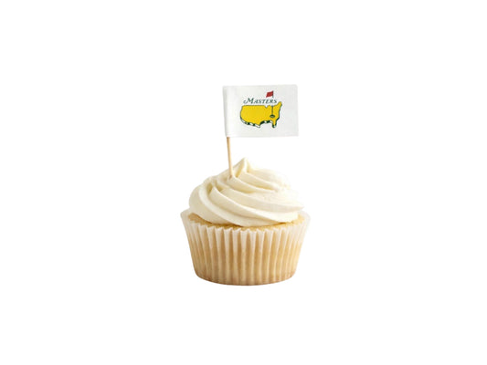 Golf flag toothpicks on party food